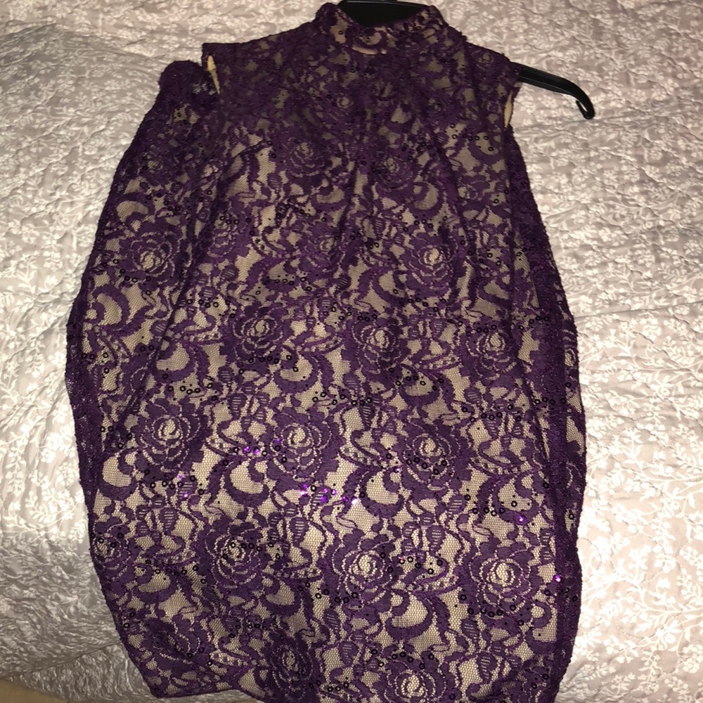purple prom dress
